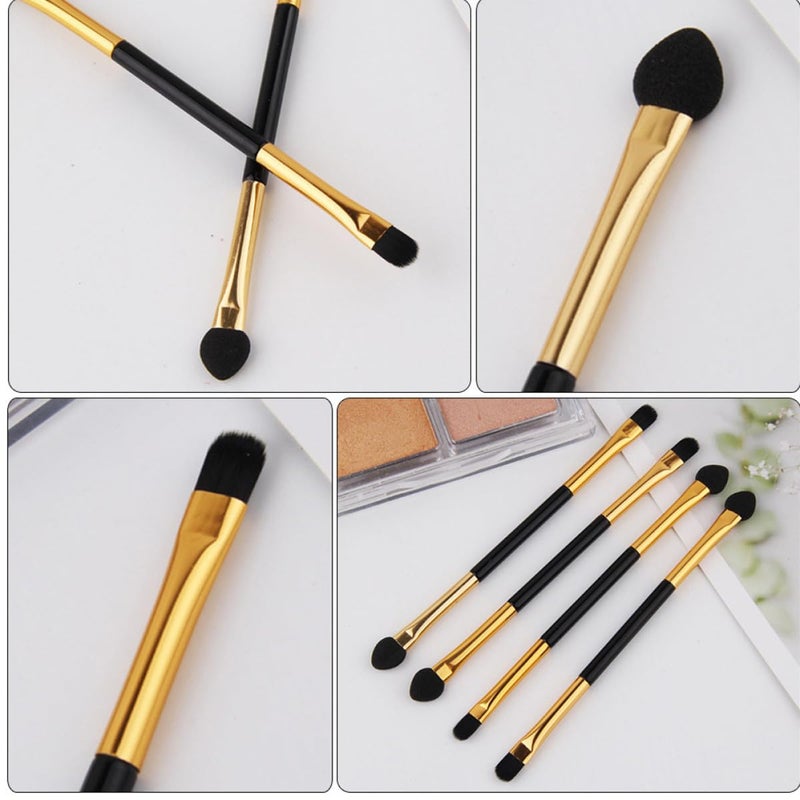 20Pcs Dual Head Eyeshadow Brush Set Small Eye Makeup Brushes Portable Kit For Precise Application - Image 5